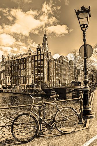 Zuiderkerk Amsterdam Nederland Sepia