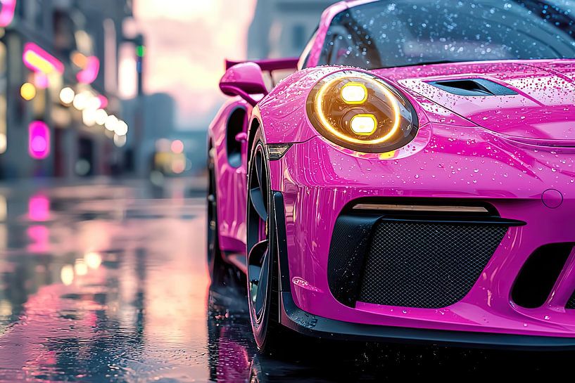 Pink Porsche 911 GT3 by PixelPrestige