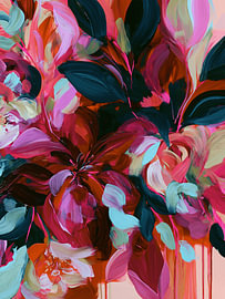 botanische bloemen van Art in color