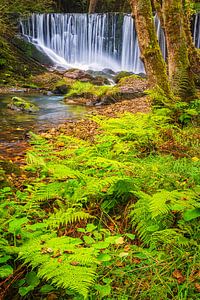 Wasserfall "Mazo de Meredo", Asturien, Spanien