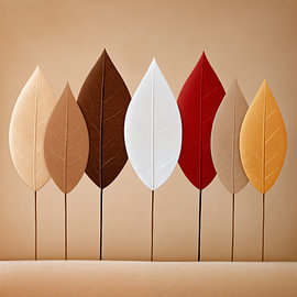 Herfst in zachte kleuren van Koffie Zwart