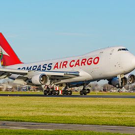 Compass Air Cargo Boeing 747-400F Frachtflugzeug. von Jaap van den Berg