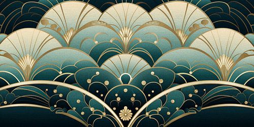 Art-Déco-Formen und -Muster