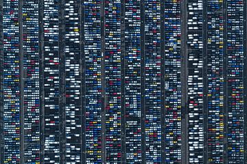 Lignes abstraites d'un parking sur Ewold Kooistra