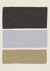 Farbblock 1 | Schwarz, Hellblau, Braun