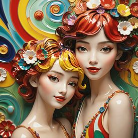 Close Friends 8 - ImageAI van Obtuse Art