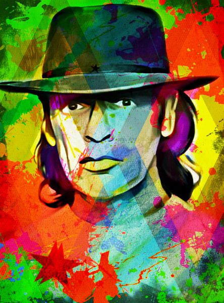 Udo Lindenberg Pop Art PUR De Koele Sok van Felix von Altersheim