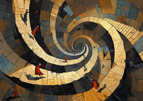 Verloren in unendlichen Windungen