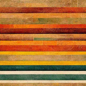 Art Deco Pattern with Earth colors #V by Whale & Sons