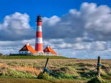 Westerhever lighthouse, North Frisia by Dieter König