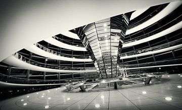 Architectural Photography: Berlin – Reichstag Dome van Alexander Voss