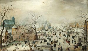 Paysage d'hiver avec des patineurs, Hendrick Avercamp