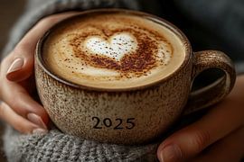 eine heiße Tasse Kaffee oder Cappuccino 2025 von Egon Zitter