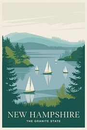 New Hampshire von Poster Art Shop