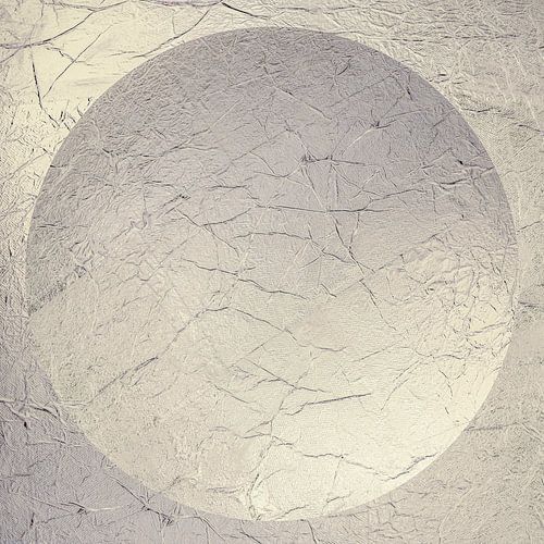 Modern Abstract in minimalisme. Zilver.