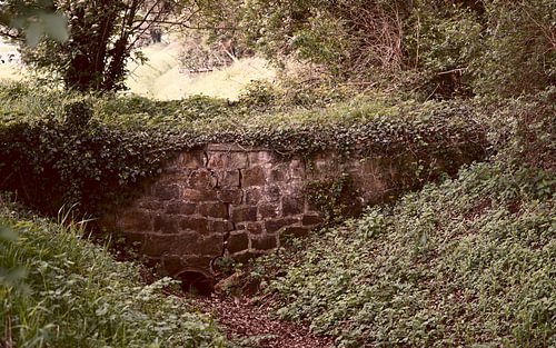 Un vieux pont rustique sur un ruisseau