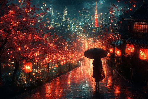 kleurrijk fictief traditioneel Japan