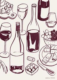 Wein mit Freunden & Familie von Daniella Perera Studio