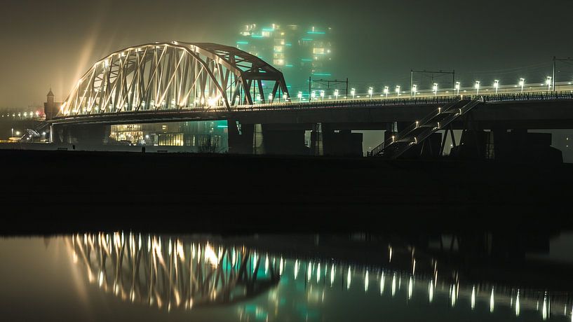 Spoorbrug bij Nijmegen von Jeffrey Van Zandbeek
