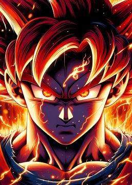 Son Goku de redder van werelden van Lucifer Art