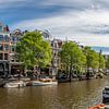 Grachtenpanden in centrum van Amsterdam van Joost Adriaanse