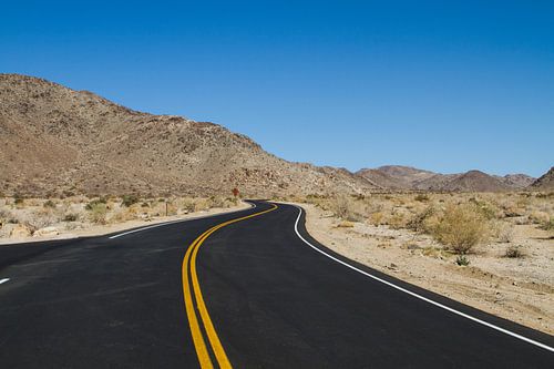 Weg door de woestijn