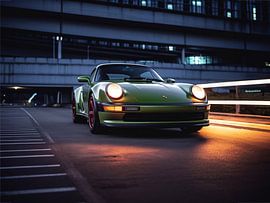 Sport Auto auf Parkplatz von Blind Deer Studio