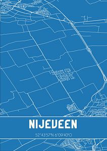Plan d'ensemble | Carte | Nijeveen (Drenthe) sur Rezona