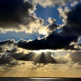 Blick auf das Wattenmeer bei Mud Hole von Mark van der Werf