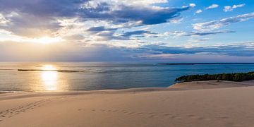 Zonsondergang bij de Dune du Pilat in Frankrijk