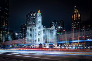Das Wrigley-Gebäude in Chicago ist von Ricardo Van diggelen