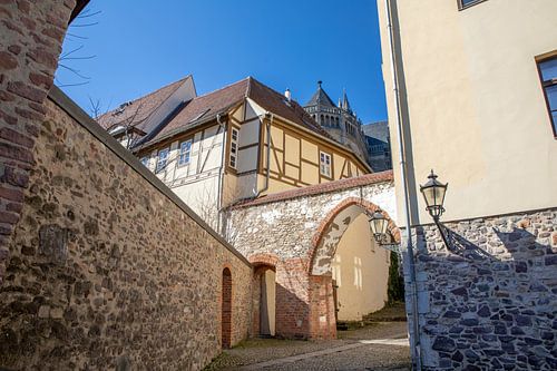 Maagdenburg - Pad van de Möllenvogteigarten naar de Dom van Maagdenburg