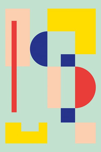 Minimalistische geometrie nr. 5 van Pascal Deckarm