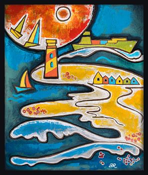 plage d'été au bord de la mer du Nord