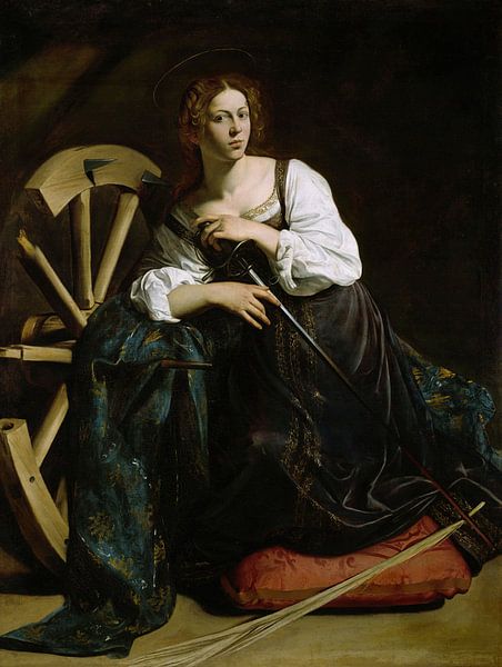 Caravaggio,Catherine of Alexandria by finemasterpiece