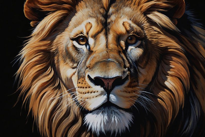 Portrait lion by Art & Soul Creations