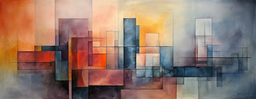 Mooi Abstract 14396 van Abstract Schilderij