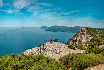 Route des Crêtes, côte rocheuse de la Méditerranée, La Ciotat, Bouches-du-Rhône, France, , sur Rene van der Meer