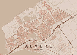 Stadtplan von Almere