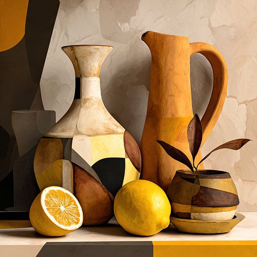 Stilleben mit Zitronen