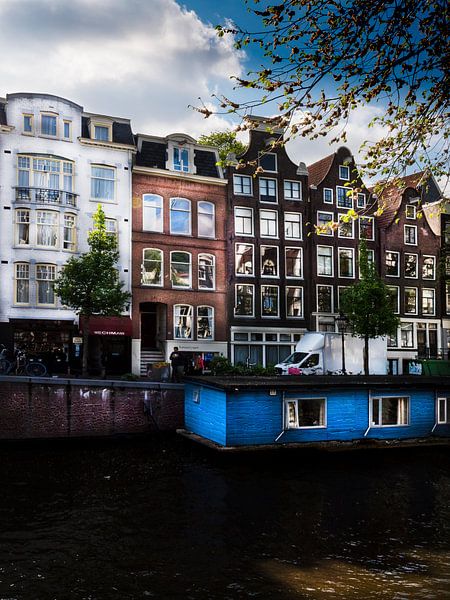Lovely scene of Amsterdam properties by ina kleiman