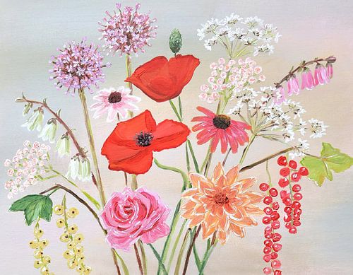 Une profusion de fleurs sur Bianca ter Riet