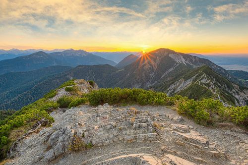 View from the mountain Herzogstand in Bavaria