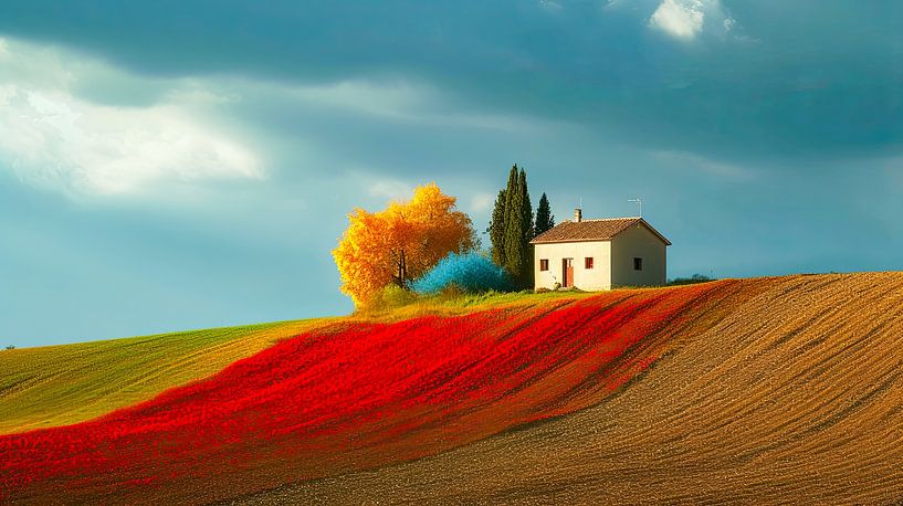 Huis op de heuvel van May