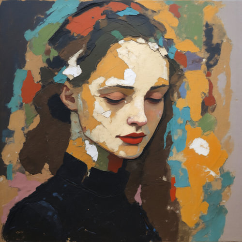 Serene Women: An Abstract Portrait V