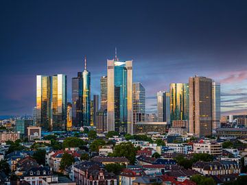 Zonsondergang in Frankfurt am Main van Mustafa Kurnaz