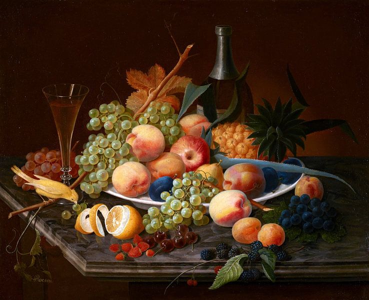 Still Life with Fruit, Severin Roesen by Masterful Masters
