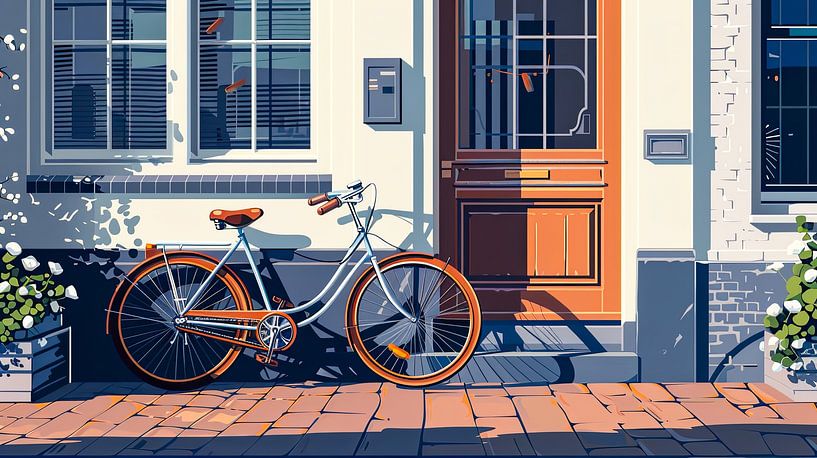 Bicycle at the door by May