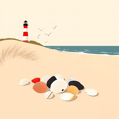 The lighthouse in view.