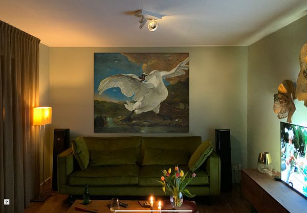 Customer photo: The endangered swan, Jan Asselijn, on canvas